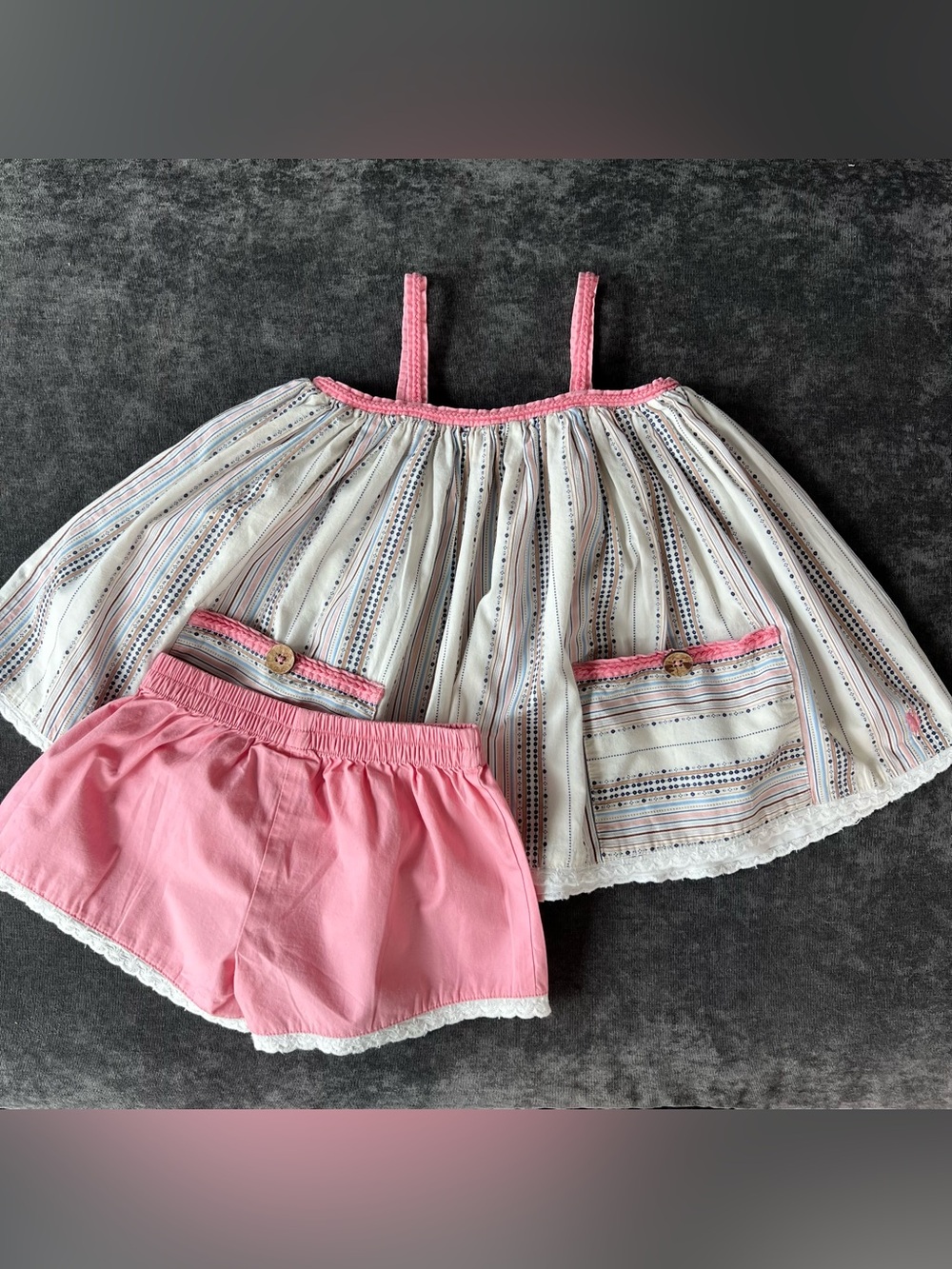 Well Dressed Wolf Girls Pink Shores Tunic Set Size 5